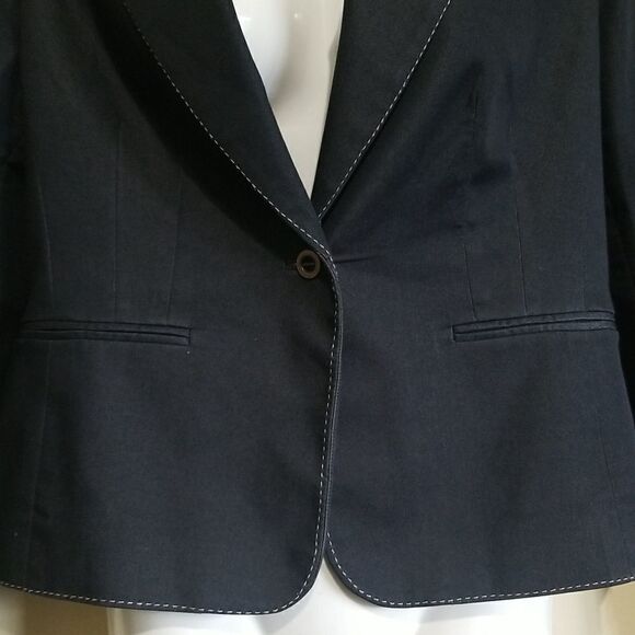 Isabel & Nina Charcoal Gray Blazer Sz 6 - Picture 9 of 11